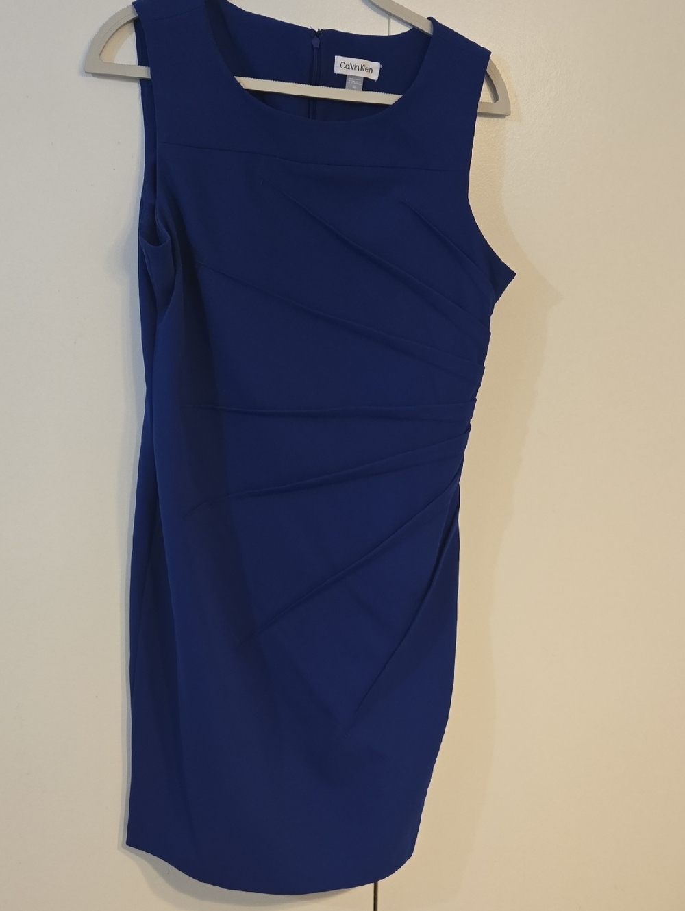 Calvin Klein Cobalt Blue Sleeveless Sheath Dress